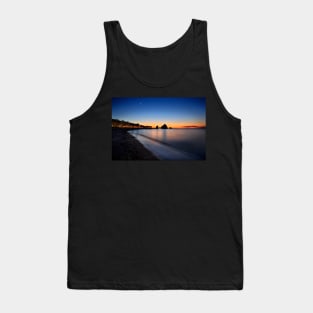 Night falling at Avlonas beach Tank Top